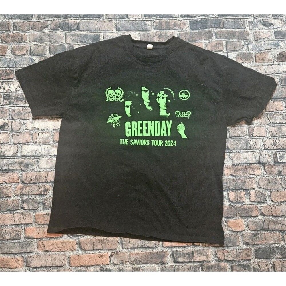 Green Day The Saviors Tour 2024 Shirt XL Punk Rockband Smashing Pumpkins Rancid